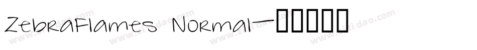 ZebraFlames Normal字体转换